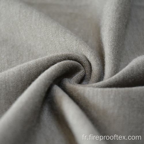 Coton ignifuge acrylique mélange tissu chaud en laine grise